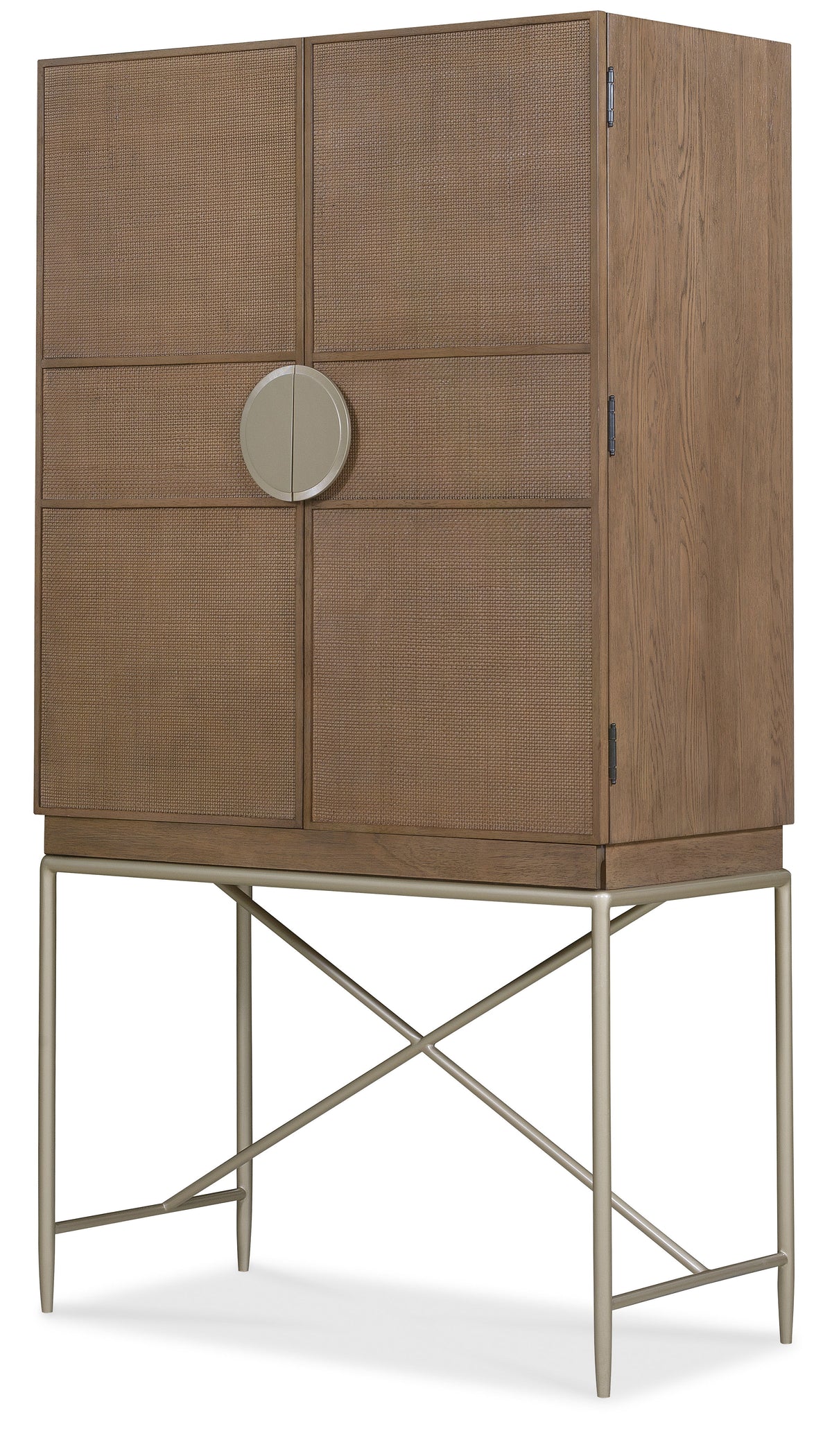 Sonnet Hub - Dark Gray / Light Brown by Hooker Furniture - View 2