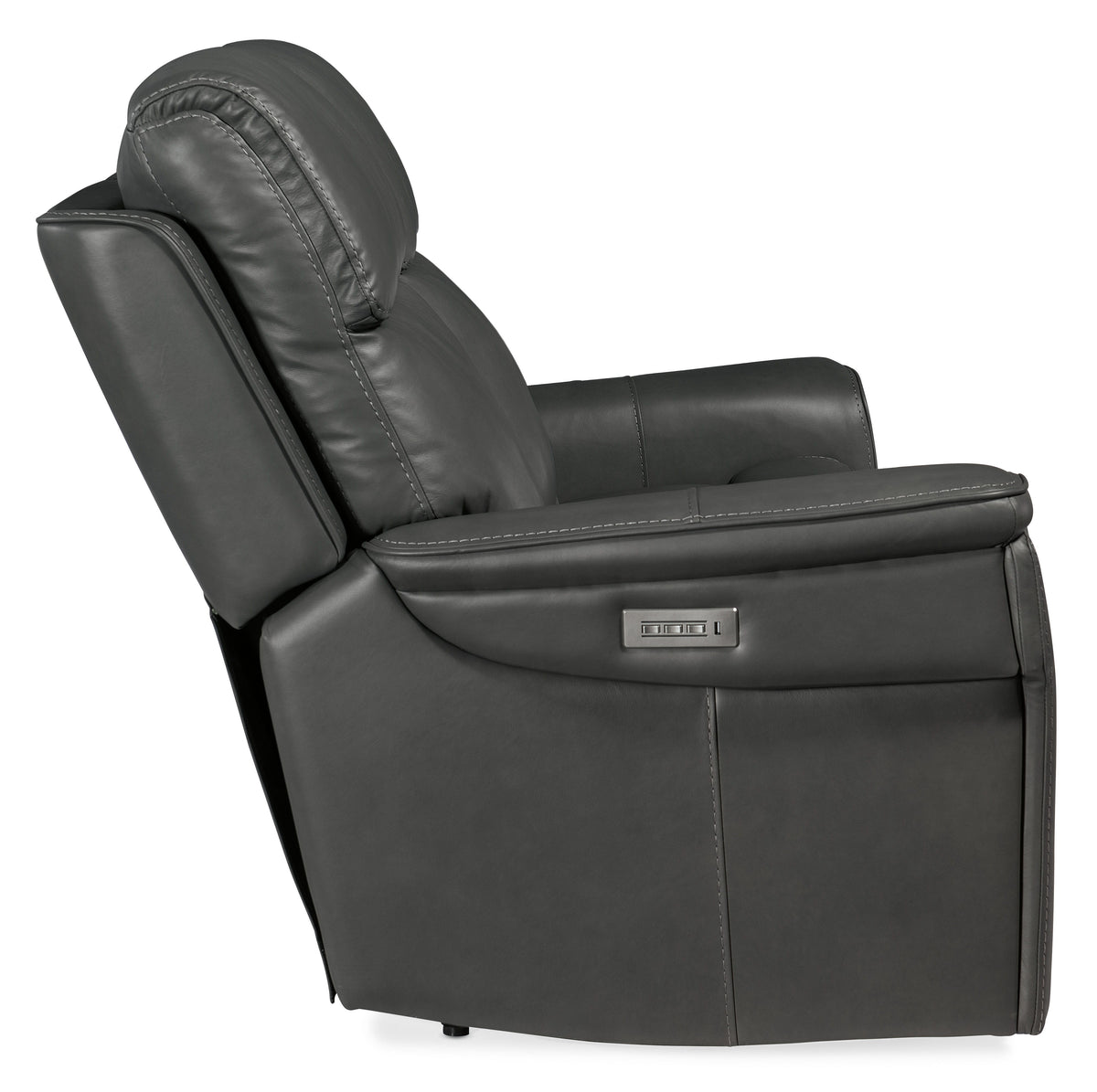 Lyra Zero Gravity Power Loveseat - Dark Gray by Hooker Furniture - View 7