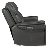 Lyra Zero Gravity Power Loveseat - Dark Gray by Hooker Furniture - View 7