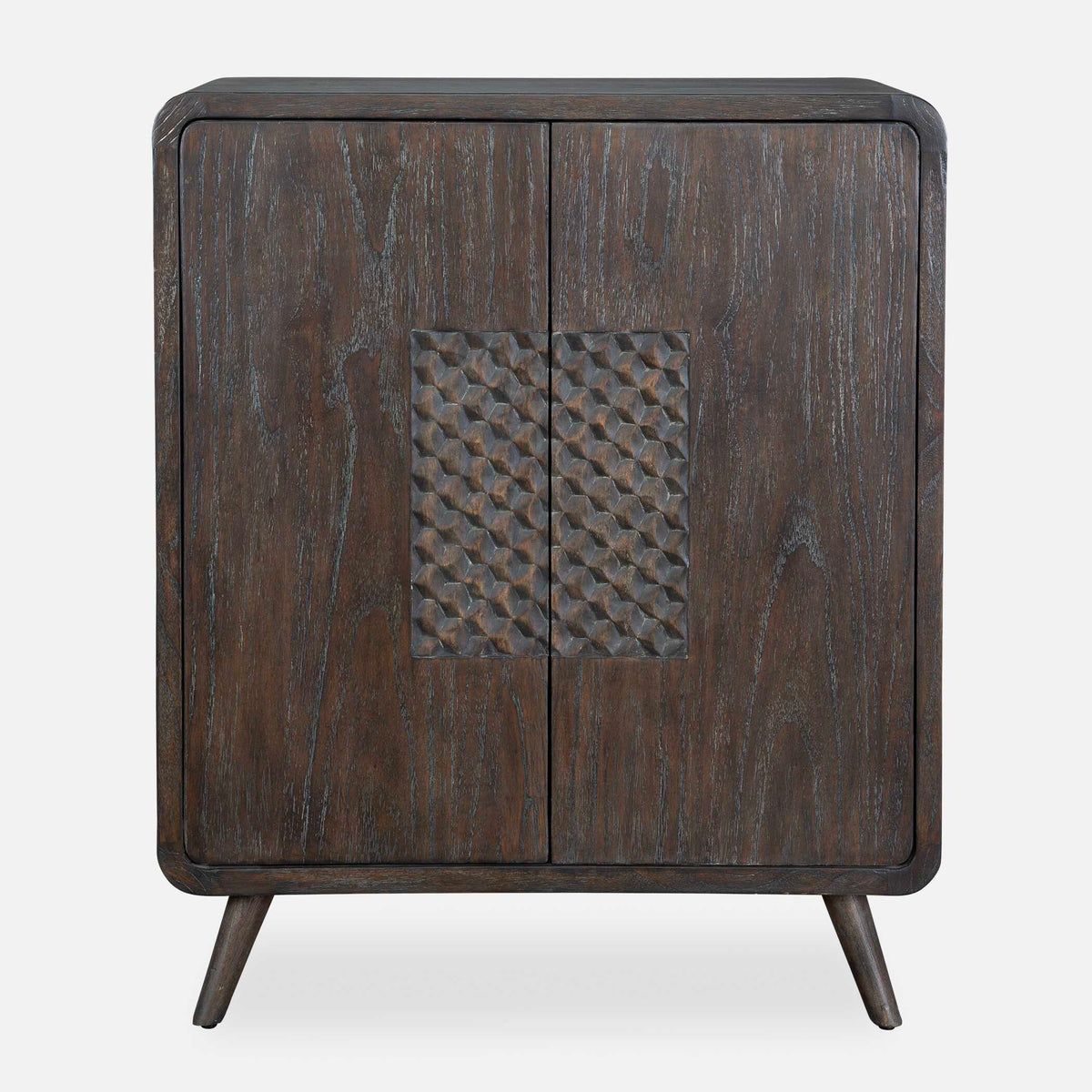 Hausen 2 Door Mid-Century Cabinet - - Dark Brown by Uttermost - View 2