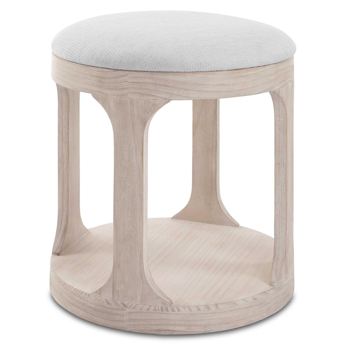 Dennen Ottoman Oak - Beige by Uttermost - View 1