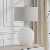 Whiteout Mottled Glass Table Lamp by Uttermost - View 3