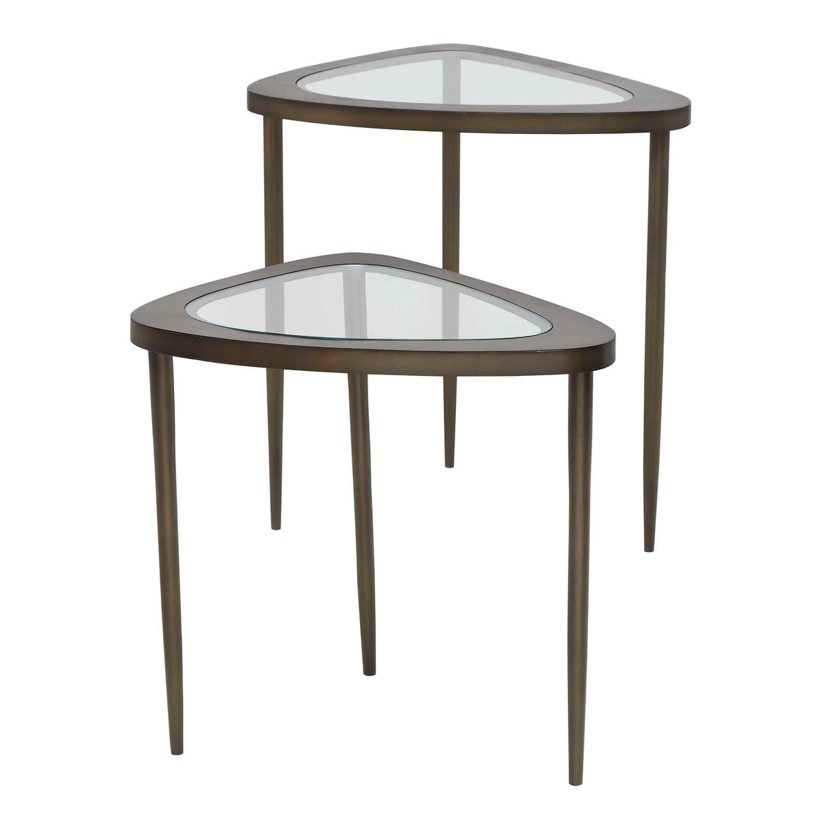 Millar Curved Nesting Tables (Set of 2) - Bronze by Uttermost - View 3