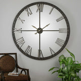 Amelie Large Wall Clock - Bronze / Silver by Uttermost - View 3