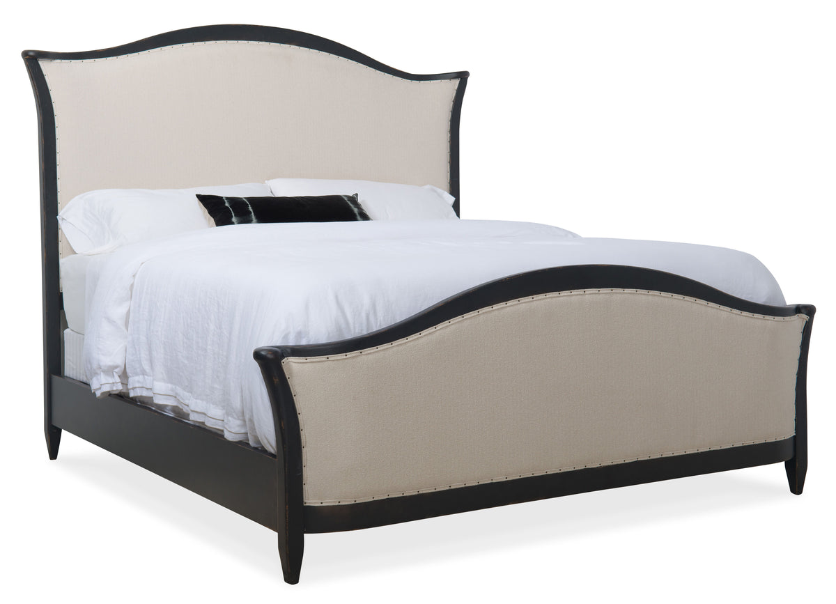 Ciao Bella California King Upholstered Bed - Beige / Black by Hooker Furniture - View 1