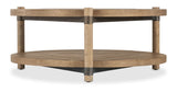 Vineyard Row 44" Round Coffee Table - Light Brown by Hooker Furniture - View 6