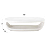 Leyton Outdoor Coffee Table - White by Uttermost - View 8