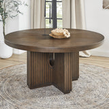 Athens Round Dining Table - Chocolate Brown | Flexsteel