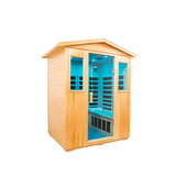 Four person Basswood Far-infrared outdoor sauna room - Home Elegance USA