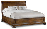 Archivist King Sleigh Bed With Low Footboard - Light Brown / Dark Brown by Hooker Furniture - View 1
