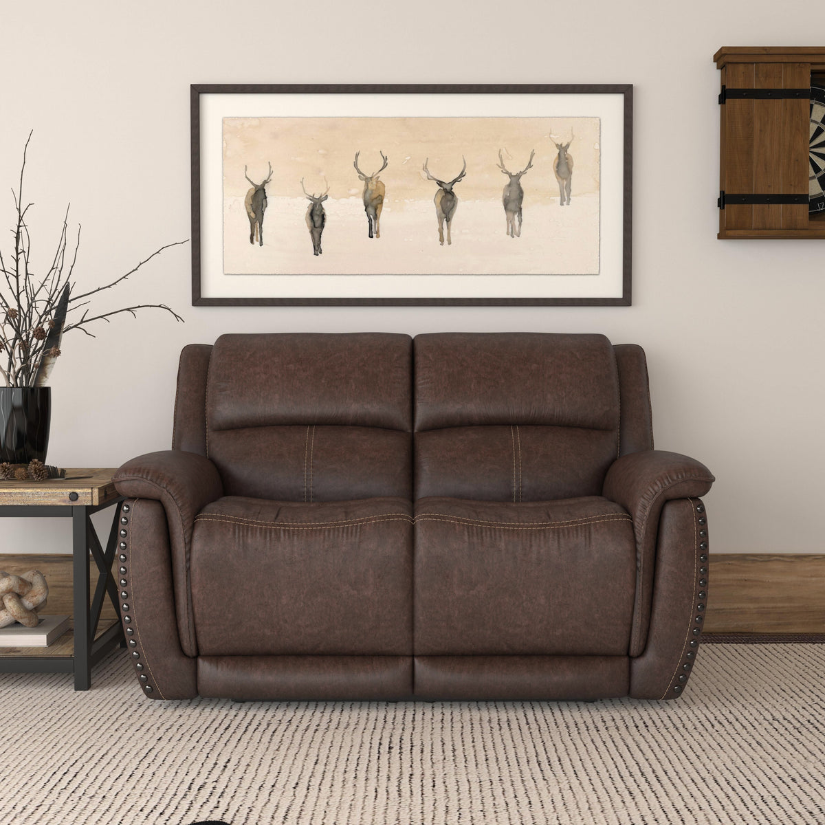 Beau Power Reclining Loveseat With Power Headrests - Sable | Flexsteel
