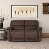 Beau Power Reclining Loveseat With Power Headrests - Sable | Flexsteel