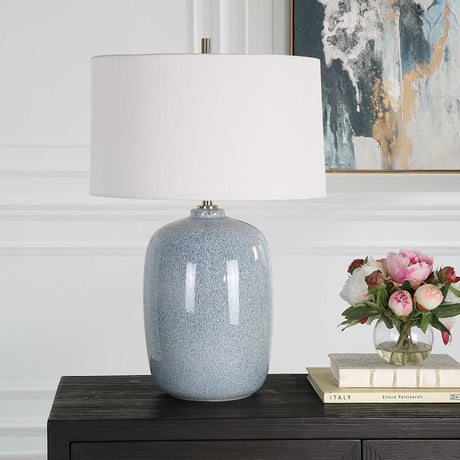 Jubilee Table Lamp Sky Blue - Light Blue by Uttermost - View 3