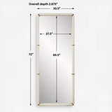 Cyprus Dressing Mirror - White by Uttermost - View 7