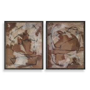 Rush & Dash Framed Prints (Set of 2) - Dark Brown by Uttermost - View 1