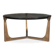 Bohdi Outdoor Coffee Table Brass / Black - Gold / Black by Uttermost - View 1