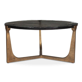 Bohdi Outdoor Coffee Table Brass / Black - Gold / Black by Uttermost - View 1