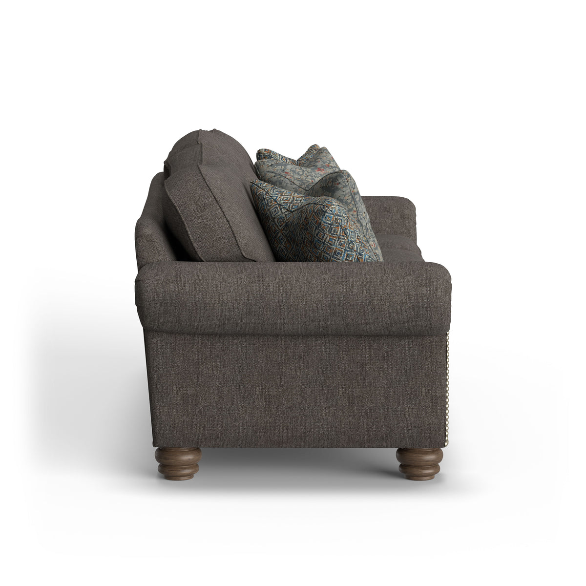 Bexley Fabric Sofa, Nailhead Trim | Flexsteel