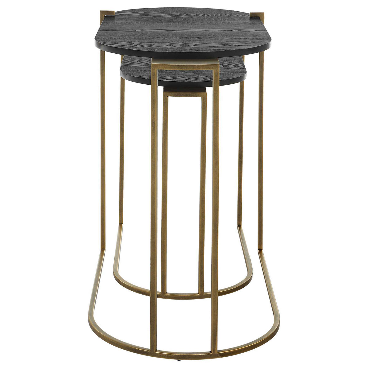 Aztec Wood Nesting Tables (Set of 2) - Dark Brown by Uttermost - View 7