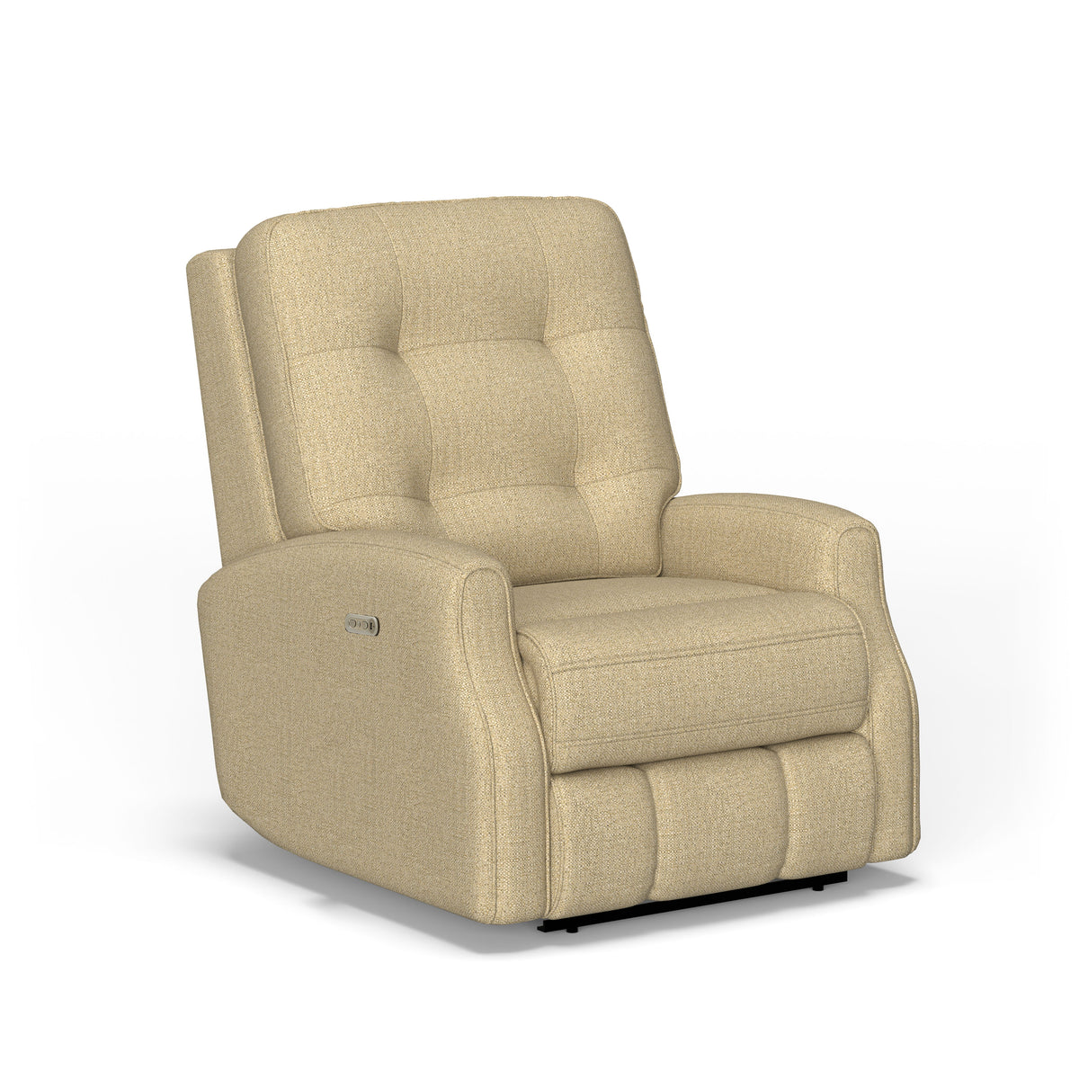 Devon Transitional Fabric Power Recliner, Power Headrest | Flexsteel