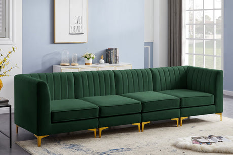 Alina - Modular Sectional - Green - Fabric - Modern & Contemporary - 604Green - S119 - Home Elegance USA - 5