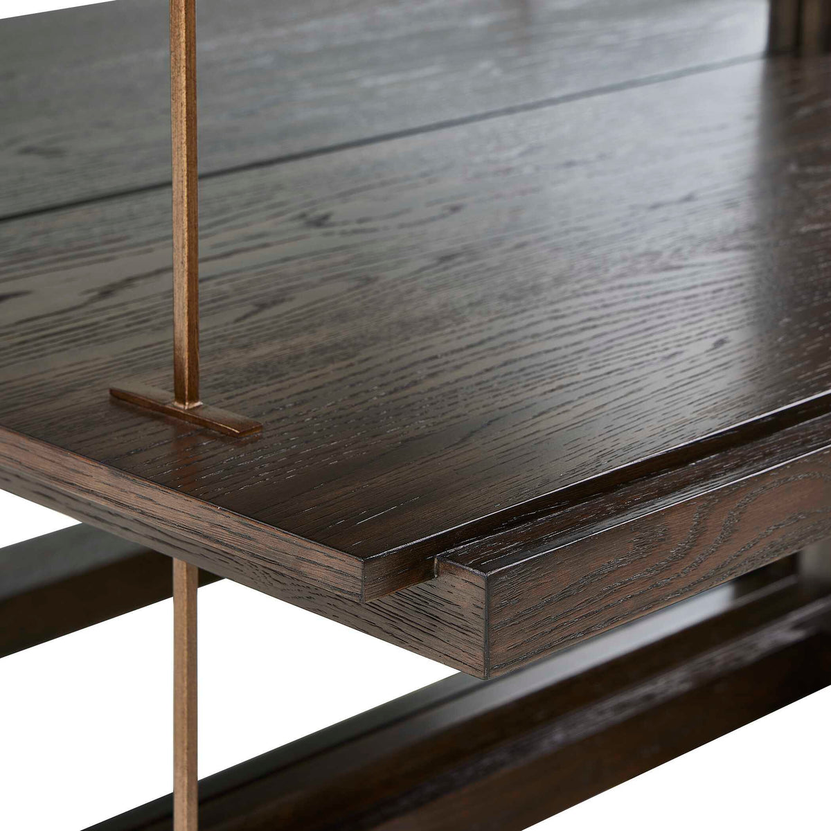 Kai Etagere Dark Walnut - Dark Brown by Uttermost - View 7