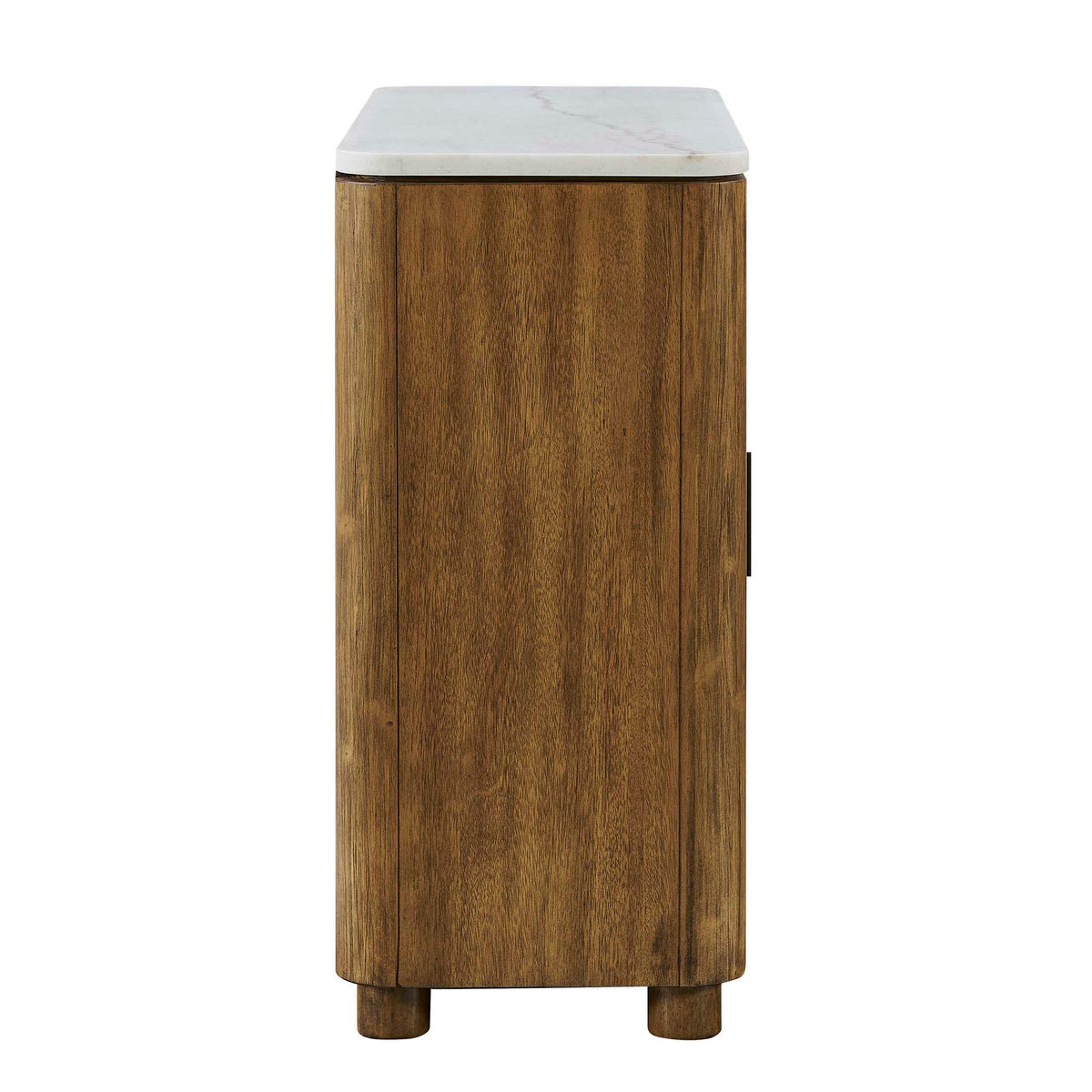 Mebarak Reeded 2 Door Cabinet Bronze,White,Woodtone - Light Brown / White by Uttermost - View 7