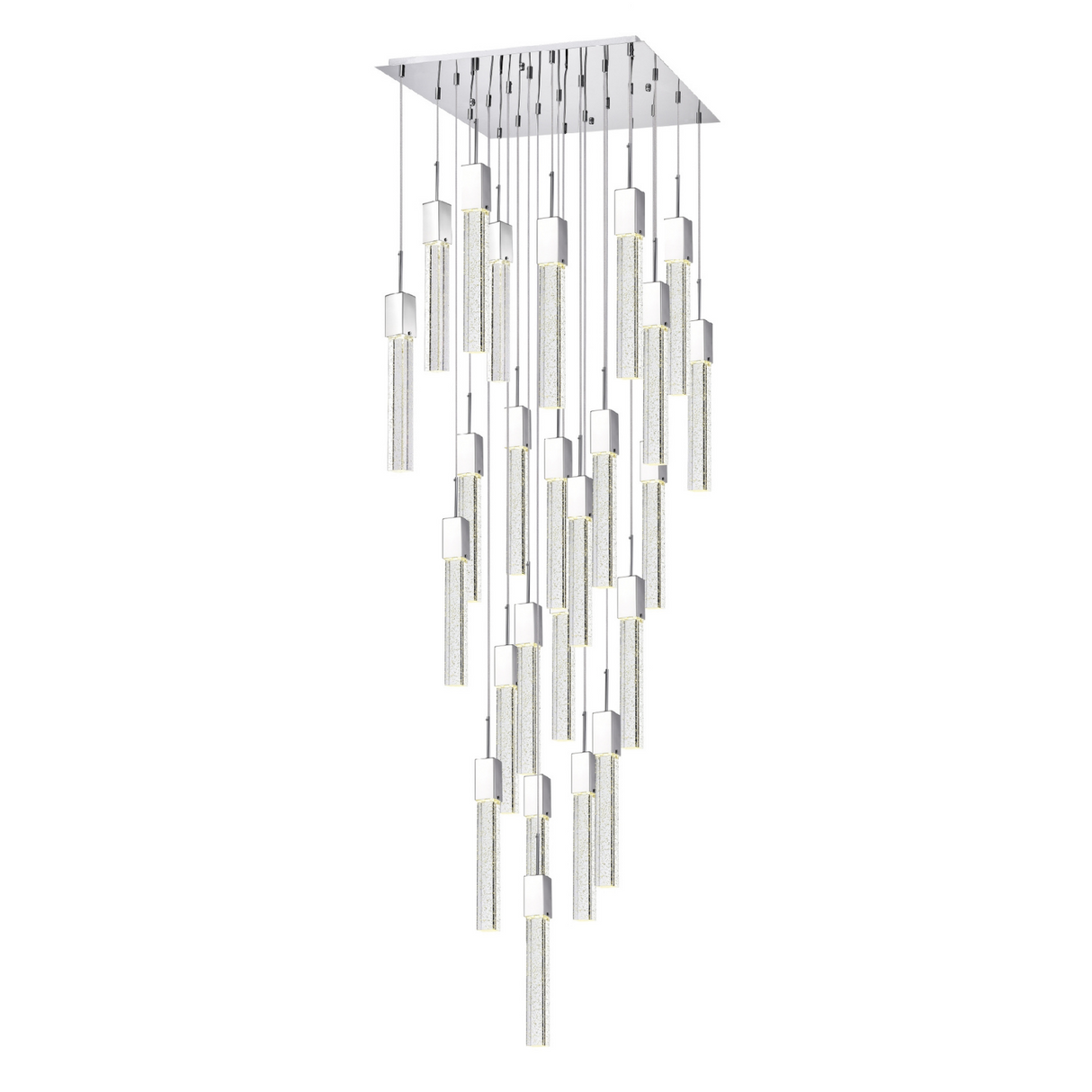 Rectangular Crystal Chandelier // XL 25 Light  | Finesse -  Home Elegance USA