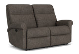 Davis Transitional Fabric Reclining Loveseat | Flexsteel