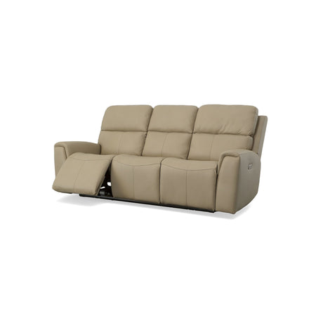 Jarvis Power Reclining Sofa With Power Headrests - Parchment | Flexsteel