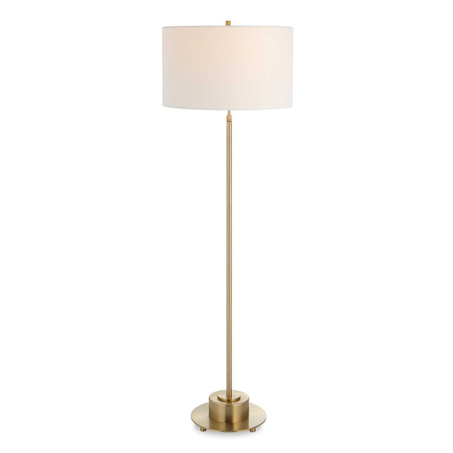 Prominence Brass Floor Lamp - Yellow by Uttermost - View 1