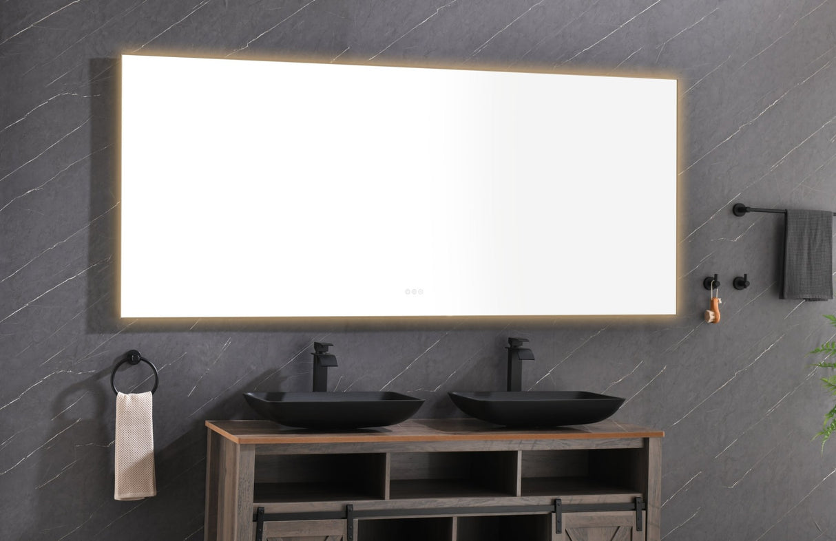 84x 36Inch LED Mirror Bathroom Vanity Mirror with Back Light, Wall Mount Anti - Fog Memory Large Adjustable Vanity Mirror - W1272103489 - image - 8