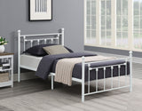 Canon Metal Twin Open Frame Bed White | Coaster | Home Elegance USA