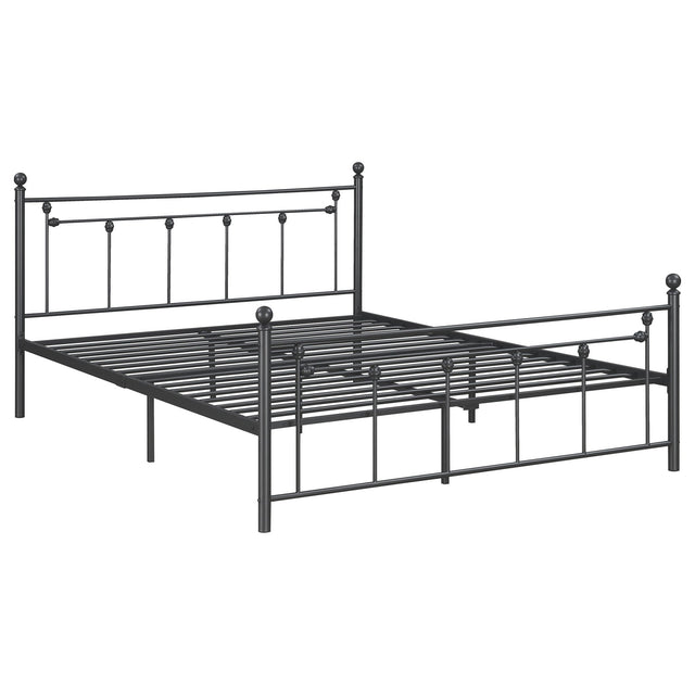 Canon Metal Queen Open Frame Bed Gunmetal | Coaster - 422740Q - Home Elegance USA - 1