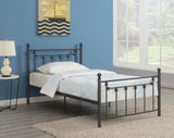 Twin Bed - Canon Metal Twin Open Frame Bed Gunmetal