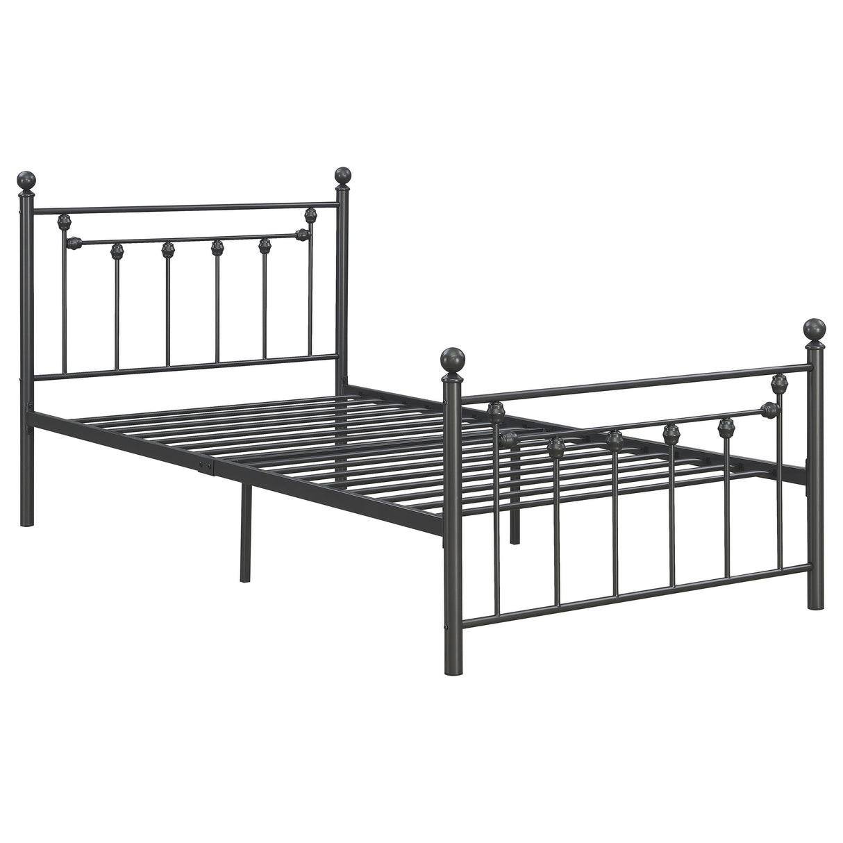 Twin Bed - Canon Metal Twin Open Frame Bed Gunmetal