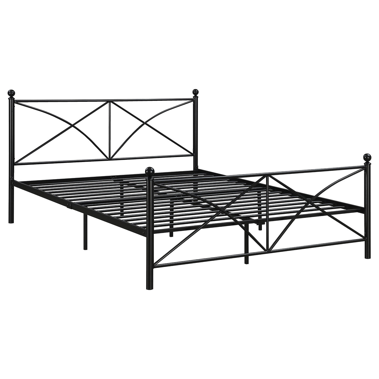 Queen Bed - Hart Metal Queen Open Frame Bed Matte Black