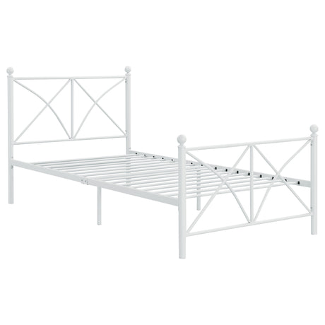 Full Bed - Hart Metal Full Open Frame Bed White