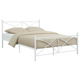 Queen Bed - Hart Metal Queen Open Frame Bed White