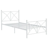 Twin Bed - Hart Metal Twin Open Frame Bed White