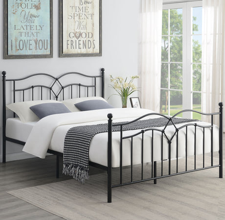 Queen Bed - Klossen Metal Queen Open Frame Bed Black