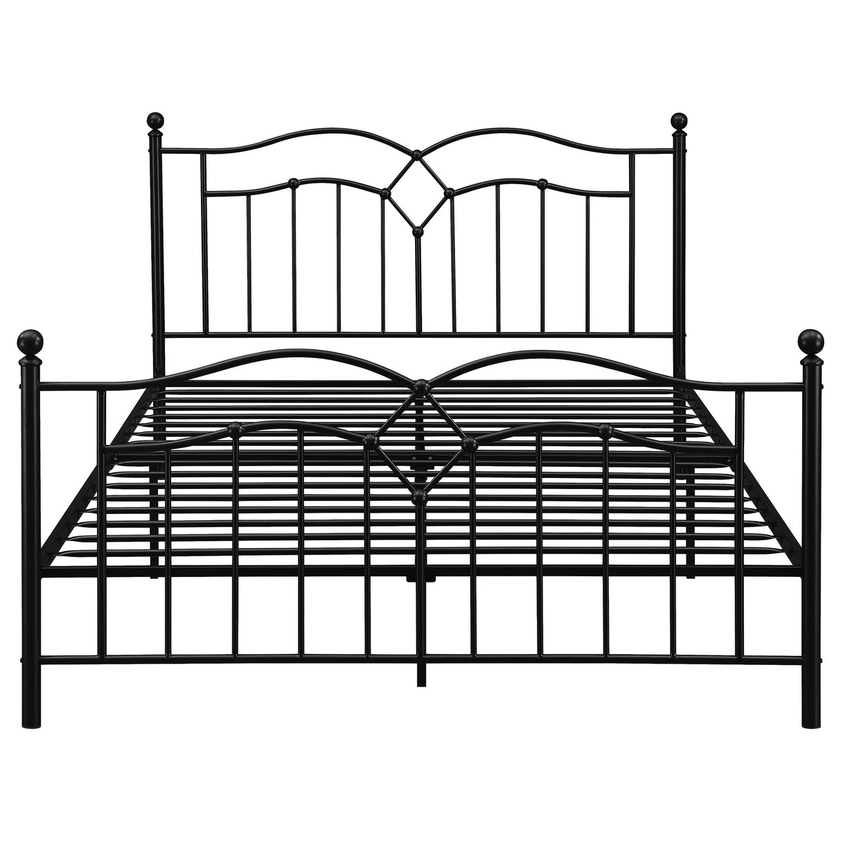 Queen Bed - Klossen Metal Queen Open Frame Bed Black