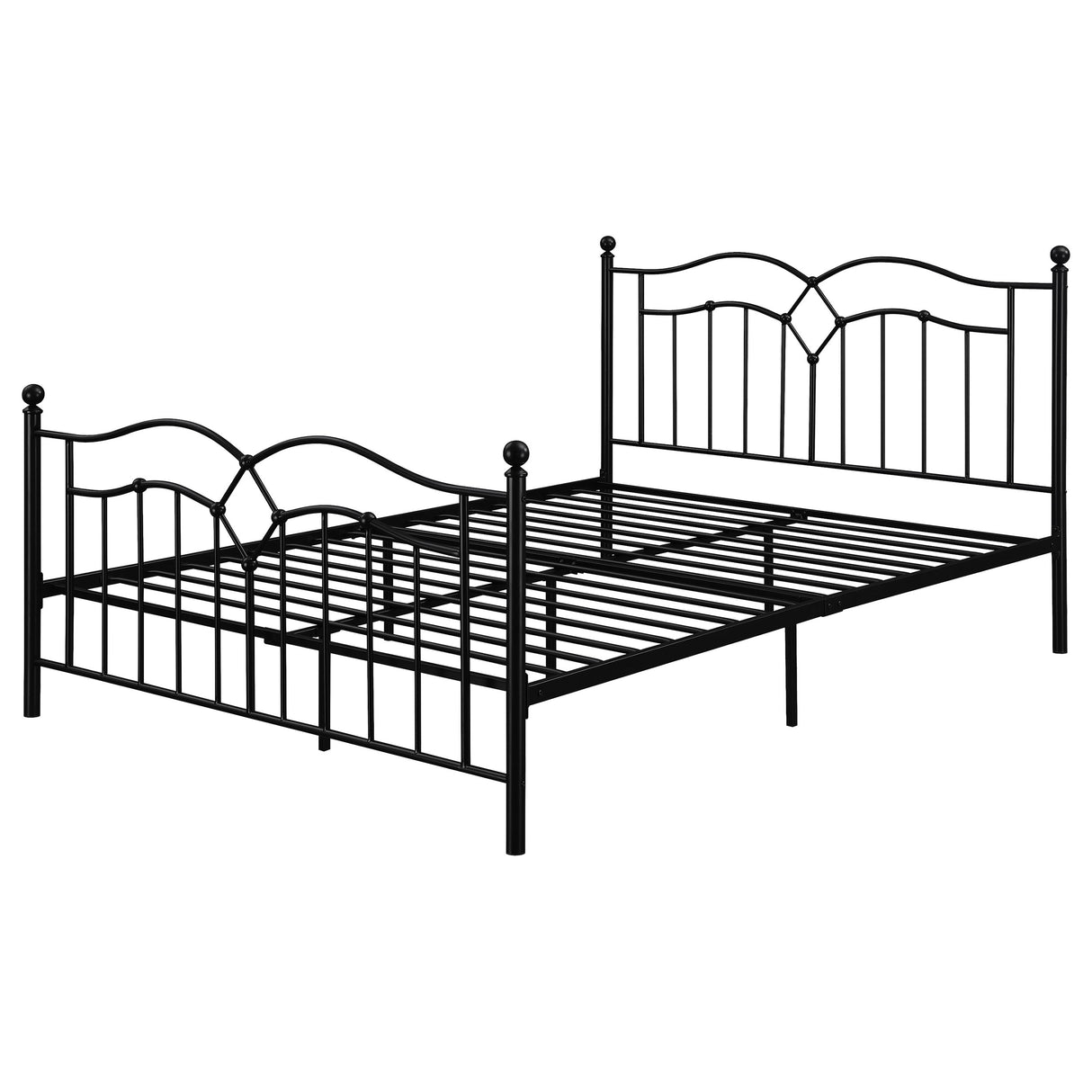 Queen Bed - Klossen Metal Queen Open Frame Bed Black