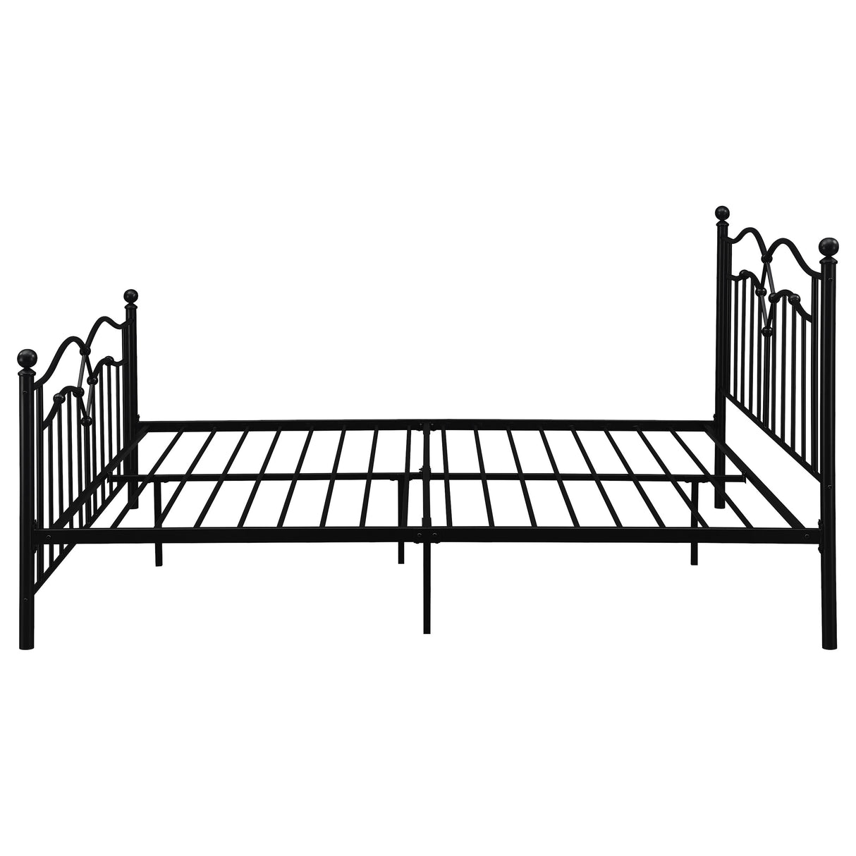 Queen Bed - Klossen Metal Queen Open Frame Bed Black