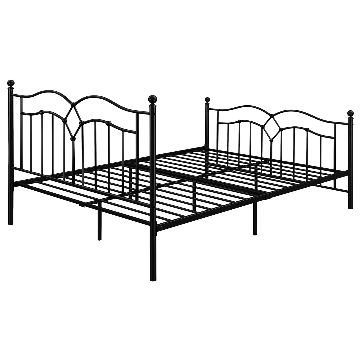 Queen Bed - Klossen Metal Queen Open Frame Bed Black