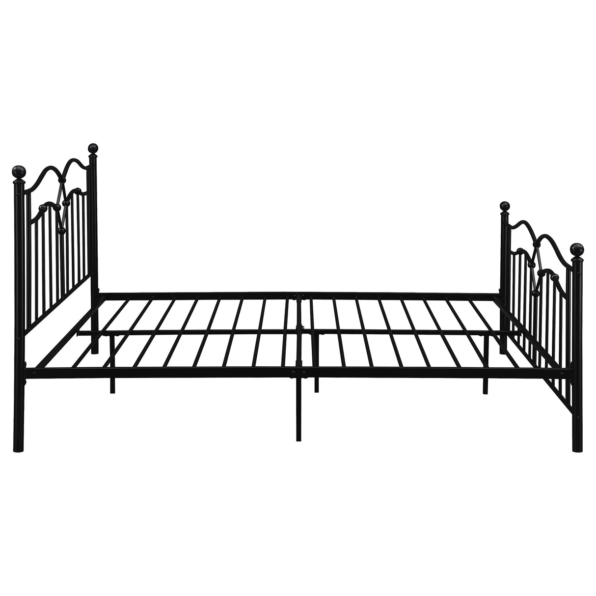 Queen Bed - Klossen Metal Queen Open Frame Bed Black