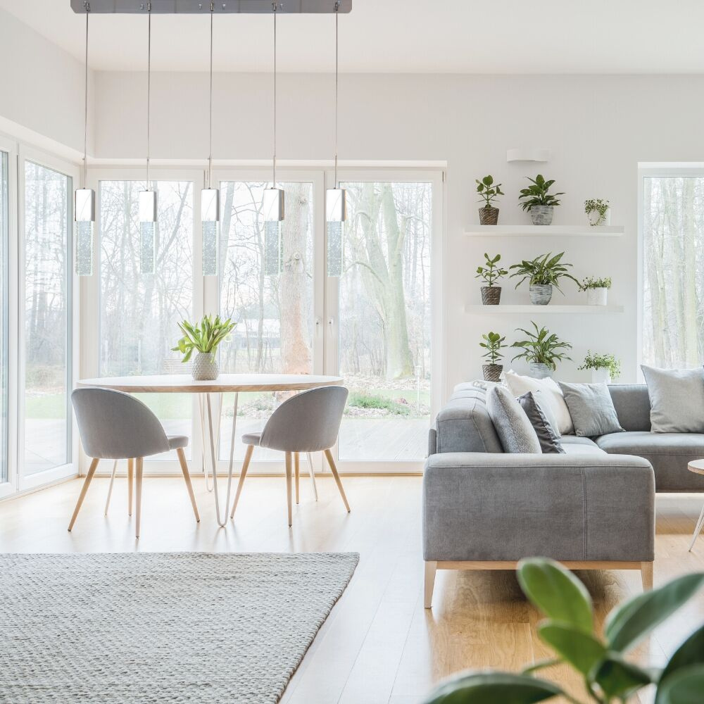 Rectangular Crystal Chandelier // 5 Light  | Finesse