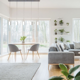 Rectangular Crystal Chandelier // 5 Light  | Finesse