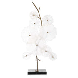 Glass Garden Table Sculpture Gold / White - White / Gold by Uttermost - View 4