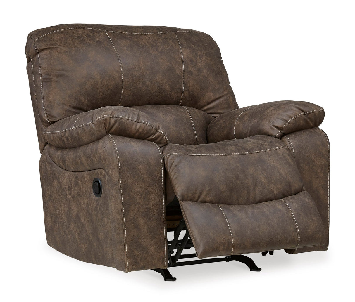 Ashley Chocolate Kilmartin Rocker Recliner - Faux Leather | Home Elegance USA